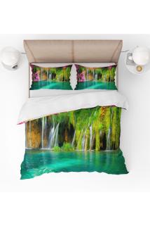 Doğa Manzaralı 3d Desenli Dijital Baskılı Nevresim Takımı