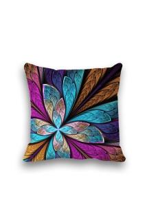 Çift Taraflı Modern Desenli Dijital Baskılı Kırlent Kılıfı