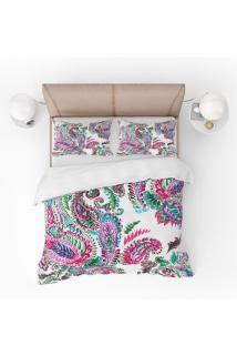 Renkli Şal Desenli 3d Nevresim Takımı