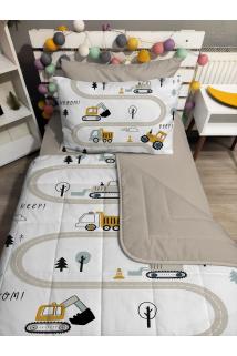 Kapitone Bej Kepçe 4parça(%100PAMUK 100X200 LASTİKLİ ÇARŞAFLI)tek Kişilik Yatak Örtüsü Takımı