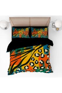 Leopar Desenli 3d Dijital Baskılı Nevresim Takımı