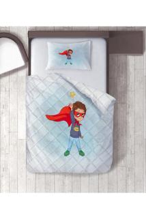 Süper Kahraman Dijital Baskılı Tek Kişilik Yorgan Set