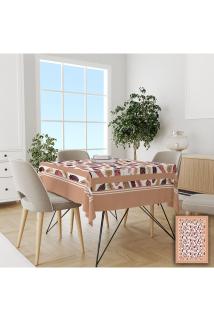 Bohem Yapraklar Kolay Temizlenebilir Leke Tutmaz Dertsiz Masa Örtüsü