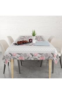 Çiçek Bordürlü Kolay Temizlenebilir Leke Tutmaz Dertsiz Masa Örtüsü