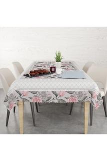 Çiçek Bordürlü Kolay Temizlenebilir Leke Tutmaz Dertsiz Masa Örtüsü