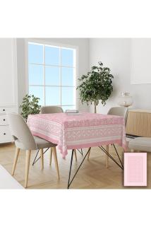 Şal Desenli Kolay Temizlenebilir Leke Tutmaz Dertsiz Masa Örtüsü