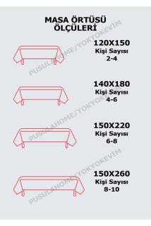 Tropikal Desenli Kolay Temizlenebilir Leke Tutmaz Dertsiz Masa Örtüsü