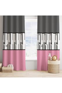 Piyano Hardal Gri Fon Perde